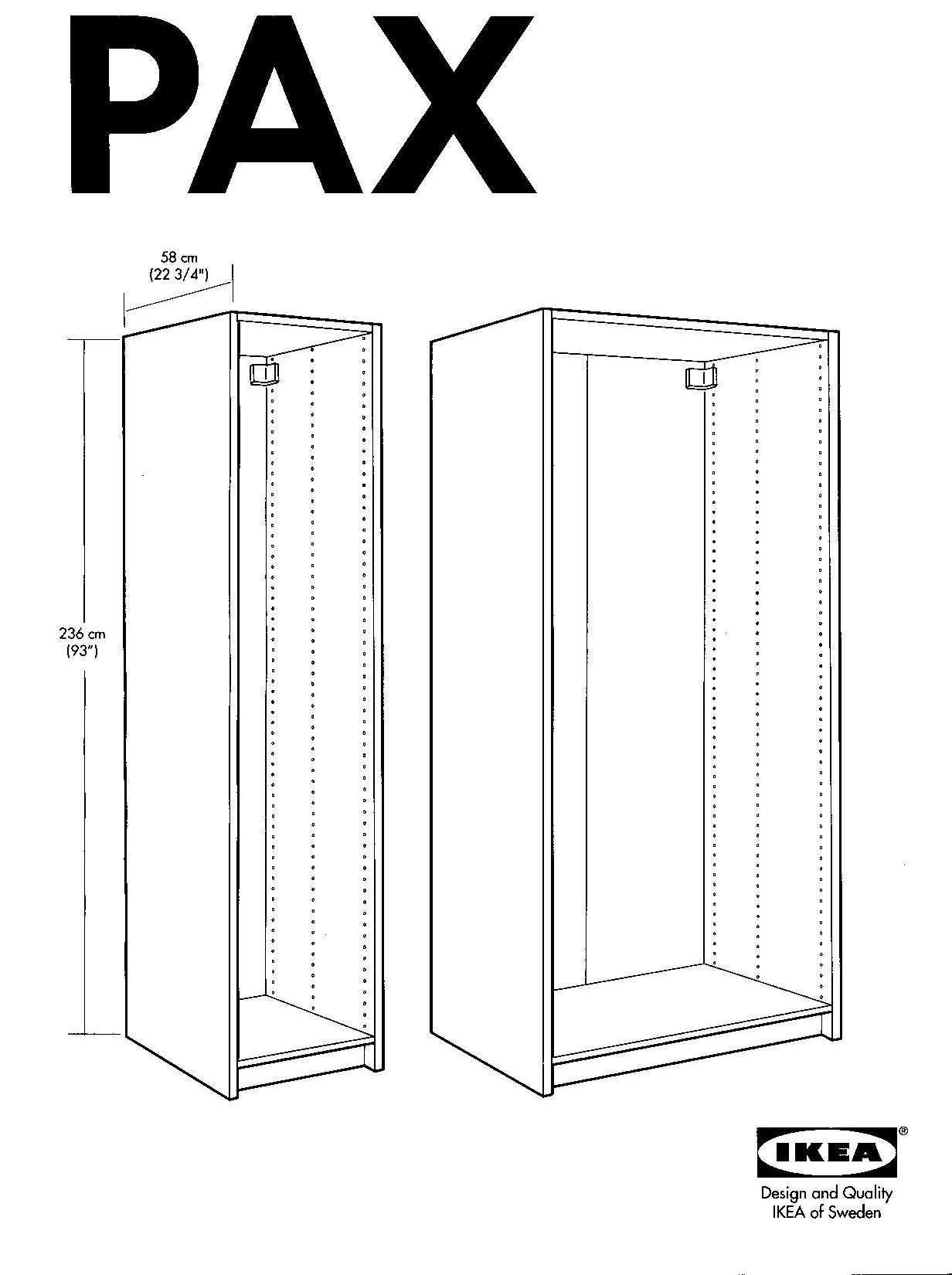 Шкаф Pax ikea Размеры